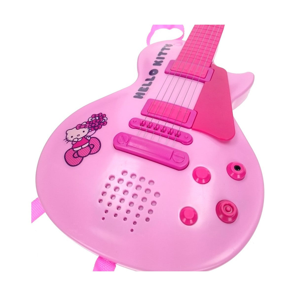 Detská Gitara Hello Kitty Elektronika Mikrofón Ružová - Hračky a Hry Hudobné Nástroje pre Deti