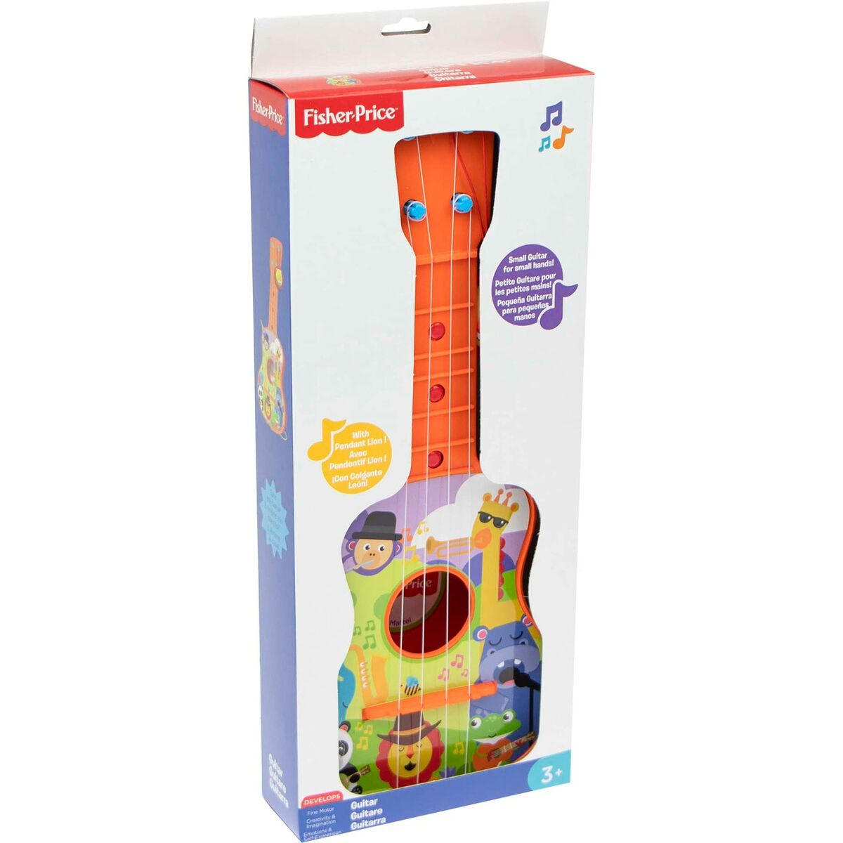 Detská Gitara Fisher Price 2725 Zvierat - Hračky a Hry Hudobné Nástroje pre Deti