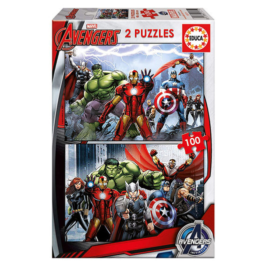 Puzzle Educa Marvel Avengers (2 x 100 Pcs)