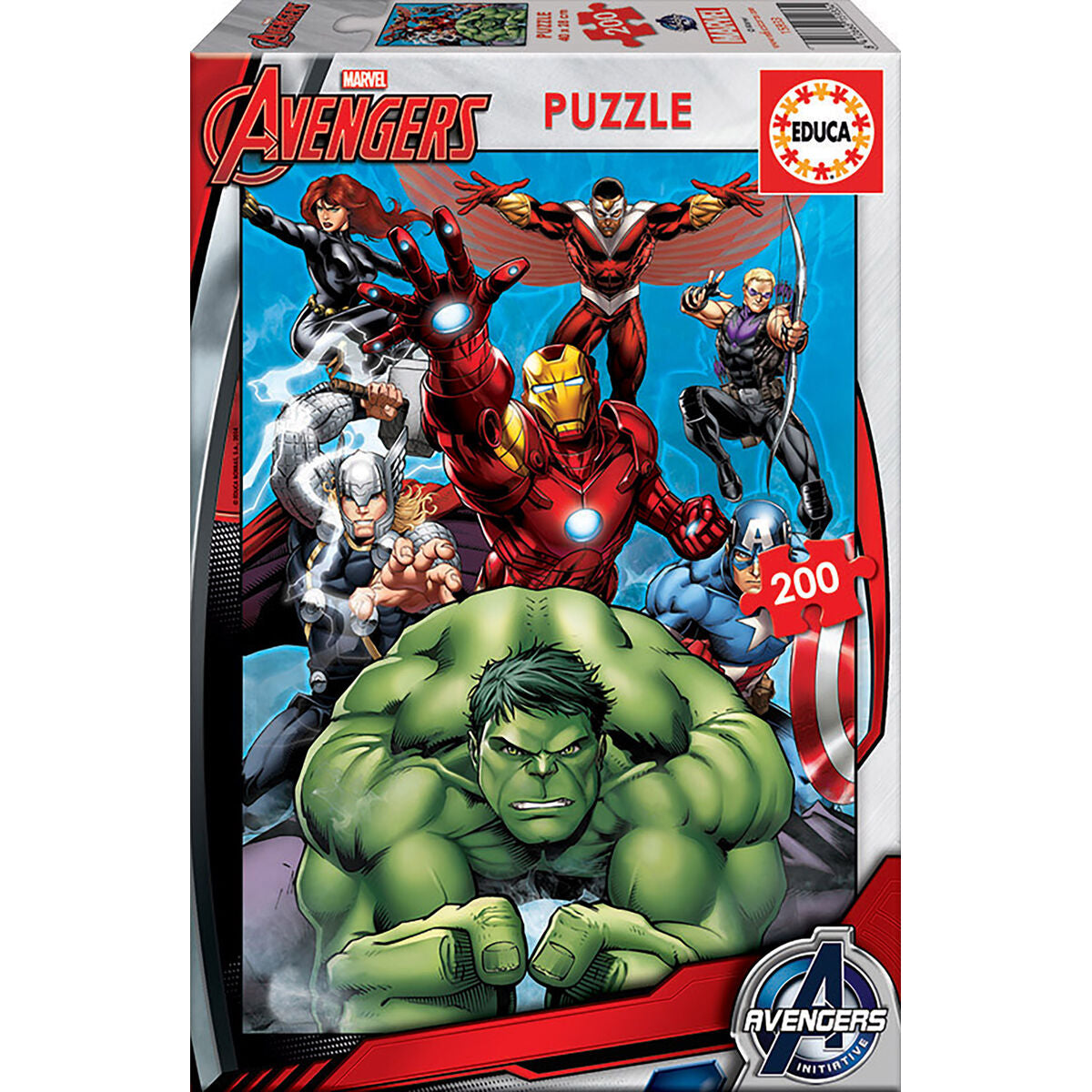 Puzzle The Avengers Super Heroes 200 Kusy 40 x 28 Cm - Hračky a Hry Hlavolamy