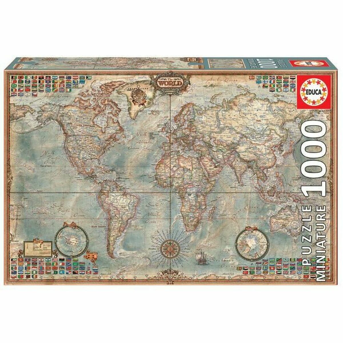 Puzzle Educa The World 16764 1000 Kusy - Hračky a Hry Hlavolamy