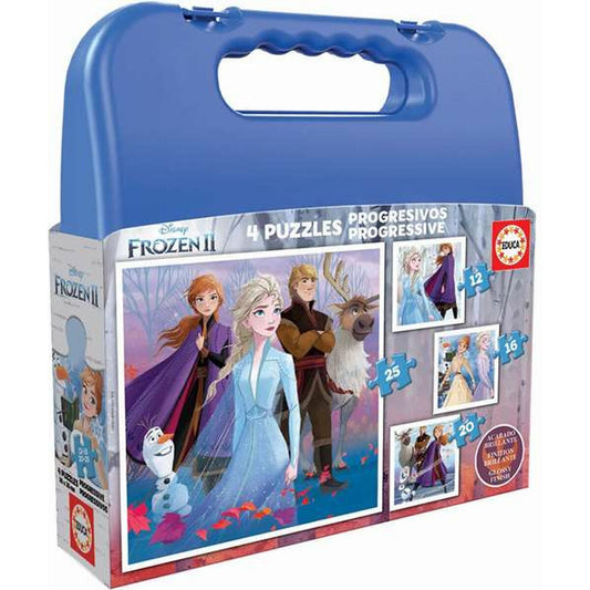 Sada 4 Puzzle Educa Frozen Ii 73 Kusy - Hračky a Hry Puzzle Hlavolamy