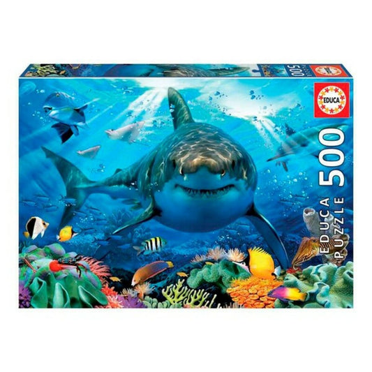 Puzzle White Shark Educa (500 Pcs) - Hračky a Hry Hlavolamy