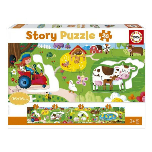 Puzzle Detská Farma Story Educa (26 Pcs) - Hračky a Hry Hlavolamy