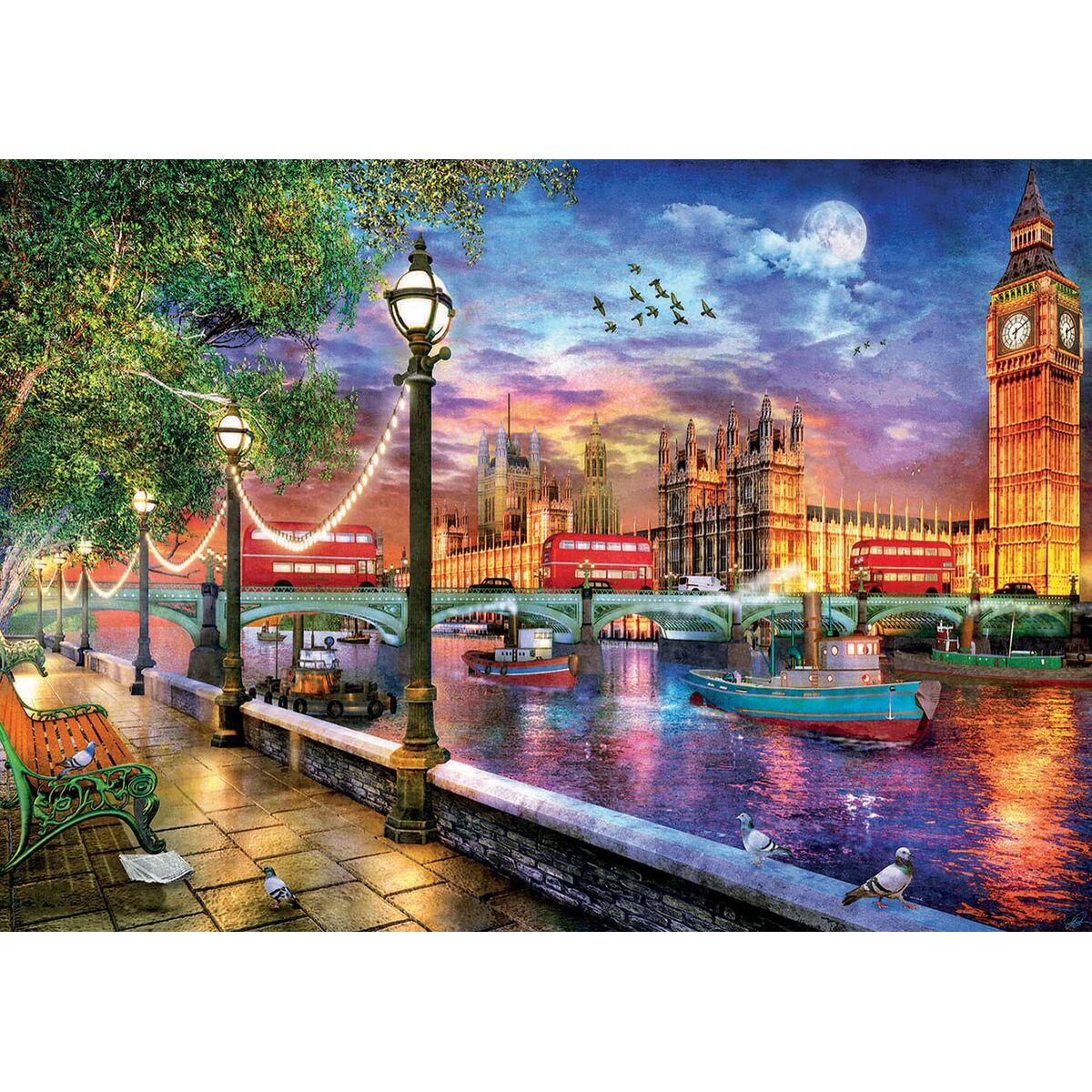 Puzzle Educa London At Sunset 19046 2000 Kusy - Hračky a Hry Hlavolamy