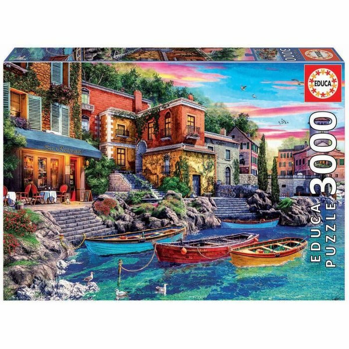 Puzzle Educa Sunset In Como Italy 19052 3000 Kusy - Hračky a Hry Hlavolamy