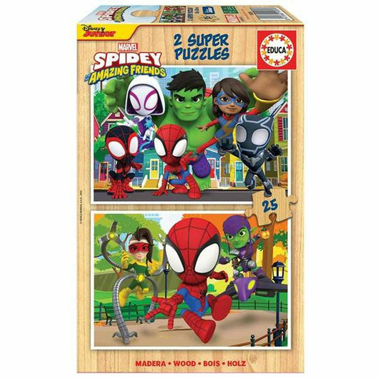 Puzzle Educa Spidey & His Amazing Friends (2 x 25 Pcs)