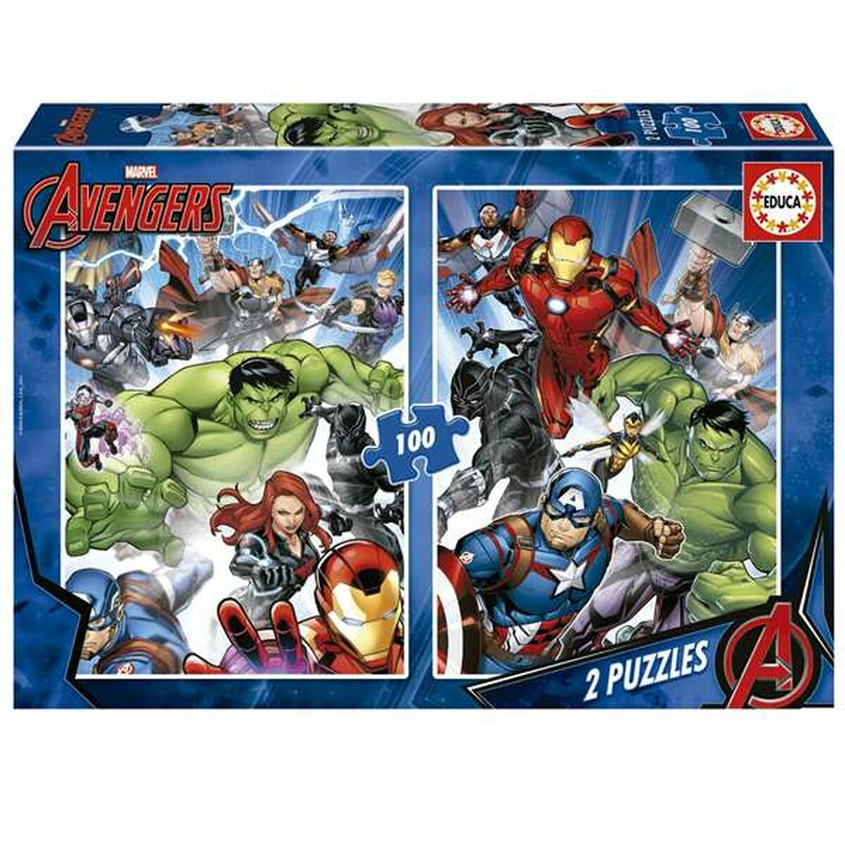 Sada 2 Puzzle The Avengers 100 Kusy - Puzzle