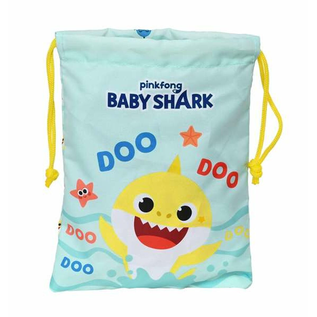 Batoh so šnúrkami Baby Shark Beach Day žltá Svetlá Modrá 20 x 25 Cm - Kancelária a Kancelárske Potreby