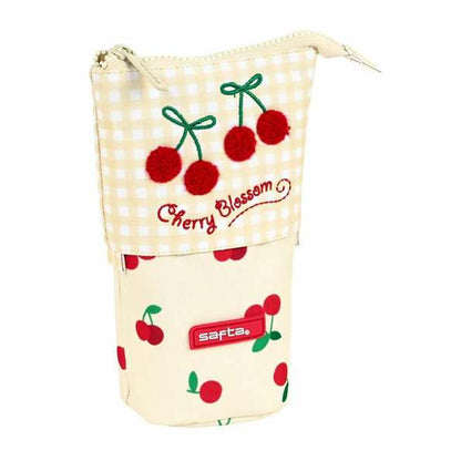 Taštička Safta Cherry Béžová 19 x 6 Cm - Kancelária a Kancelárske Potreby školský Vzdelávací Materiál