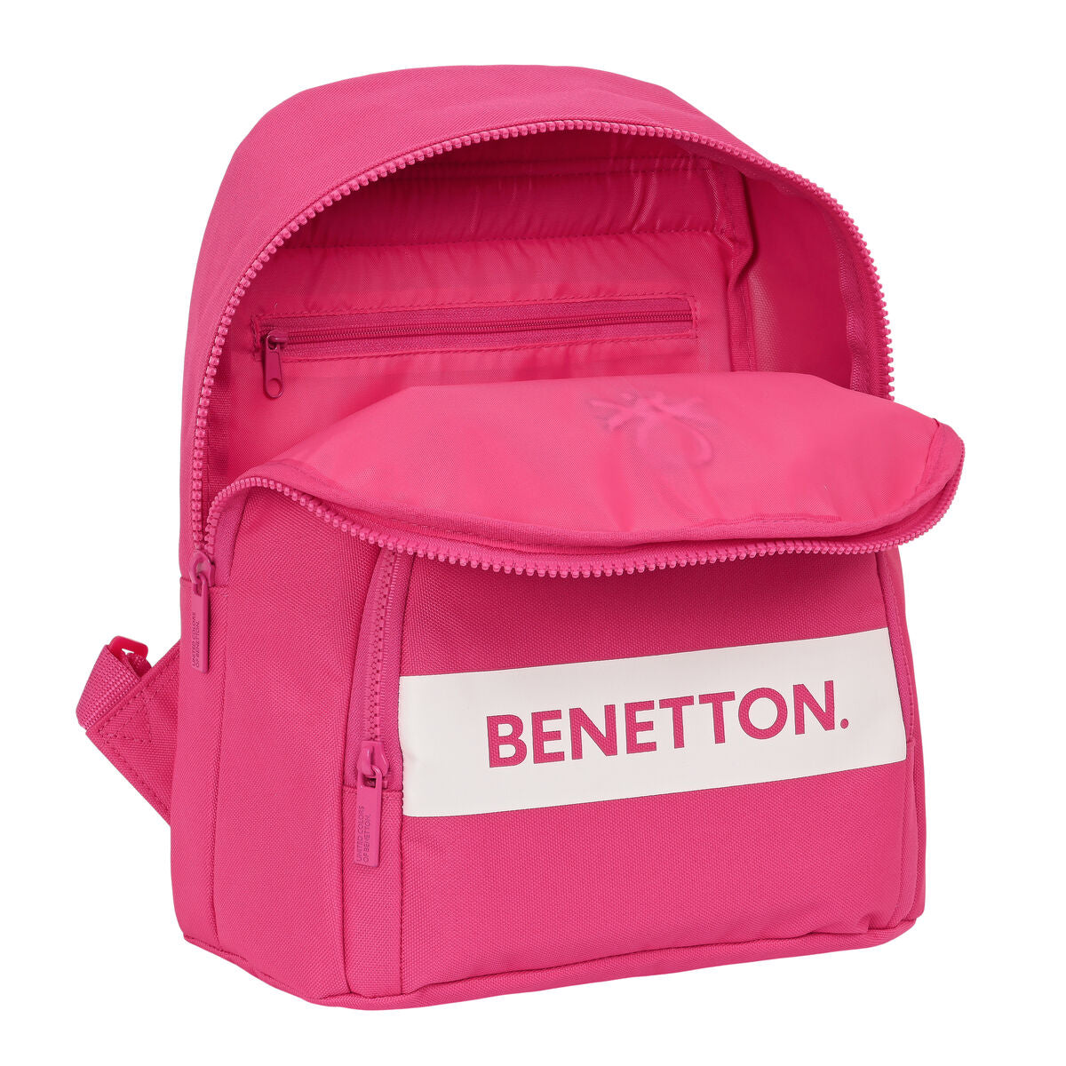 Ležérny Batoh Benetton Raspberry Fuchsiová 13 l - Batožina Ruksaky