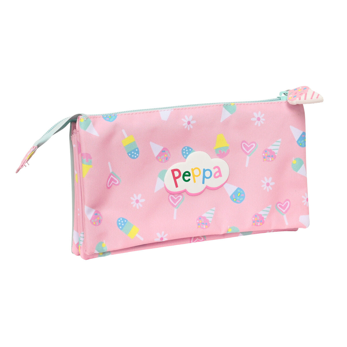 Trojitý Peračník Peppa Pig Ice Cream Ružová Mätová 22 x 12 3 Cm - Kancelária a Kancelárske Potreby školský