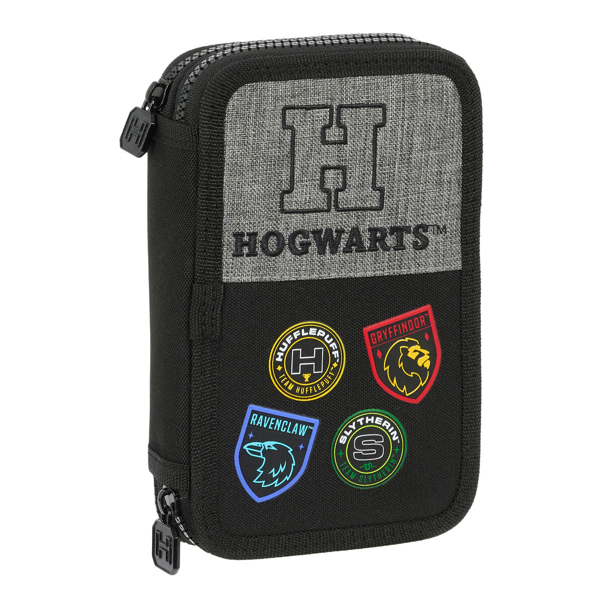 Dvojitý Peračník Plumier Harry Potter House Of Champions čierna Sivá 12.5 x 19.5 4 Cm (28 Kusy) - Kancelária