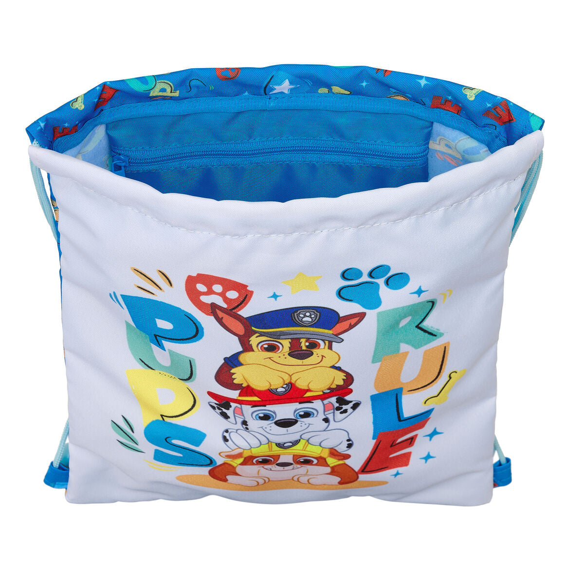 Batoh so šnúrkami The Paw Patrol Pups Rule Modrá 26 x 34 1 Cm - Kancelária a Kancelárske Potreby školský