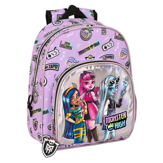 Školský Batoh Monster High Best Boos Fialová 28 x 34 10 Cm - Kancelária a Kancelárske Potreby Vzdelávací Materiál