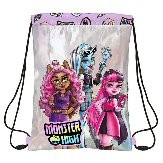 Batoh so šnúrkami Monster High Best Boos Fialová - Kancelária a Kancelárske Potreby školský Vzdelávací Materiál