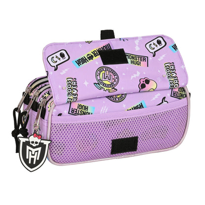 Dvojitý Peračník Monster High Best Boos Fialová 21,5 x 10 8 Cm - Peračníky Dvojité