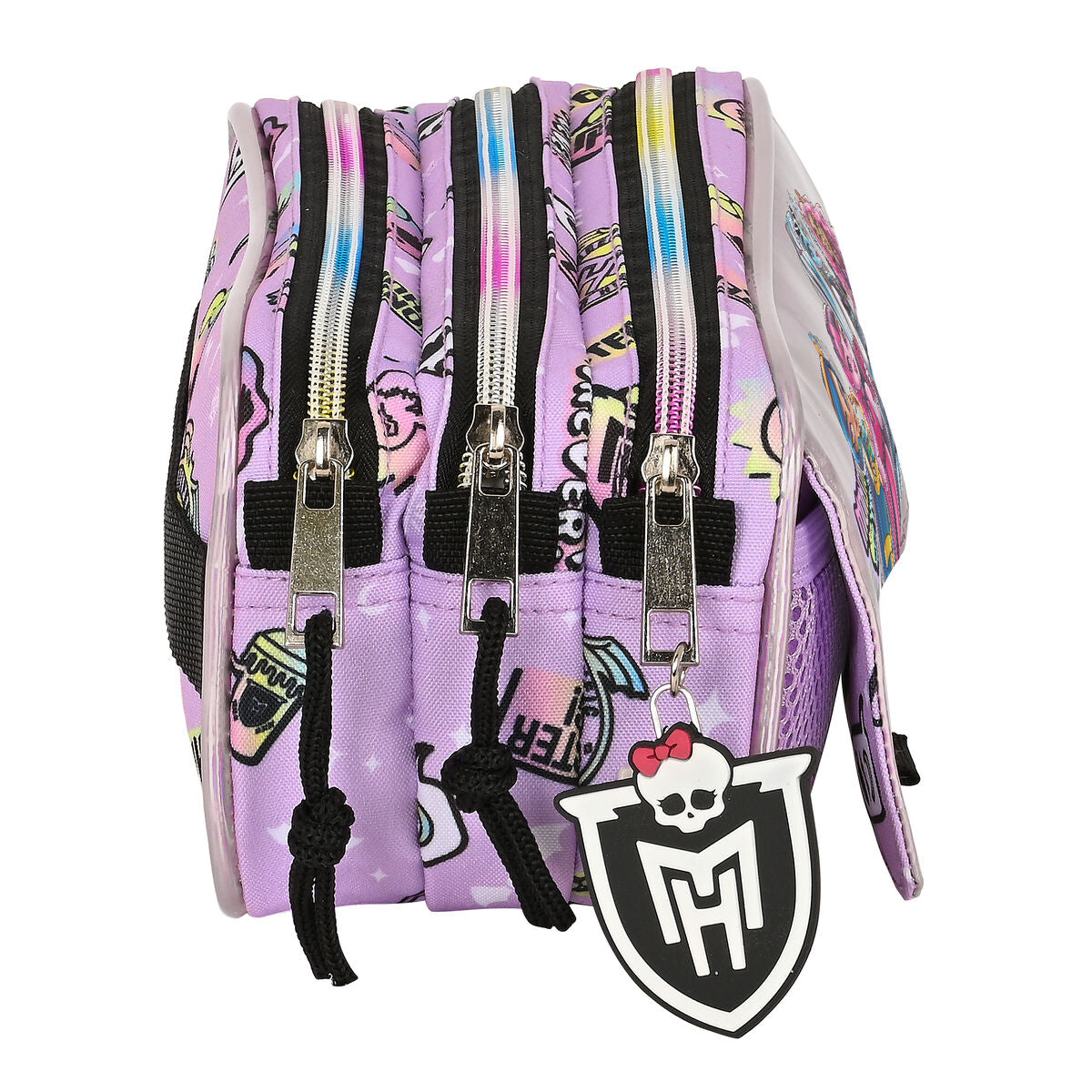 Dvojitý Peračník Monster High Best Boos Fialová 21,5 x 10 8 Cm - Peračníky Dvojité