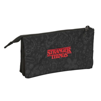 Dvojitý Peračník Stranger Things čierna 22 x 12 3 Cm - Kancelária a Kancelárske Potreby školský Vzdelávací Materiál