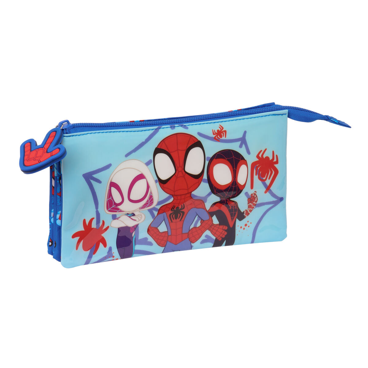 Trojitý Peračník Spidey Modrá 22 x 12 3 Cm - Kancelária a Kancelárske Potreby školský Vzdelávací Materiál