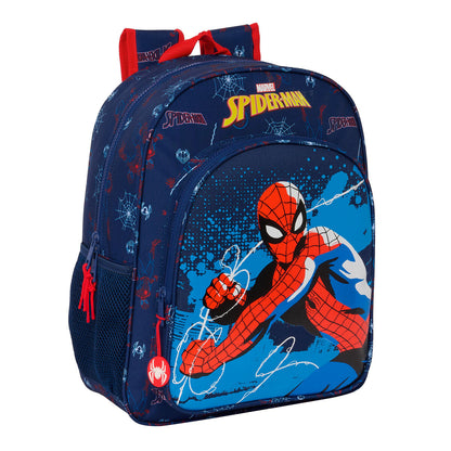 Školský Batoh Spider-man Neon Námornícka Modrá 32 x 38 12 Cm - Kancelária a Kancelárske Potreby Vzdelávací Materiál