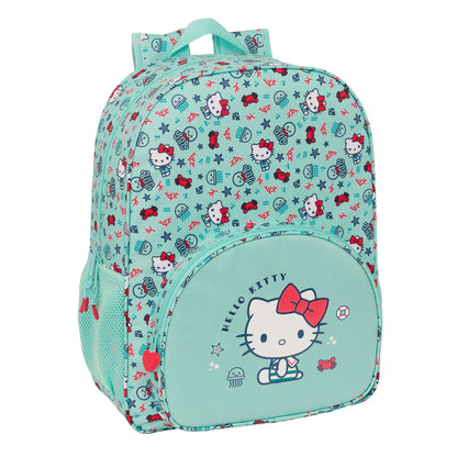 Školský Batoh Hello Kitty Sea Lovers Tyrkysový 33 x 42 14 Cm - Kancelária a Kancelárske Potreby Vzdelávací Materiál