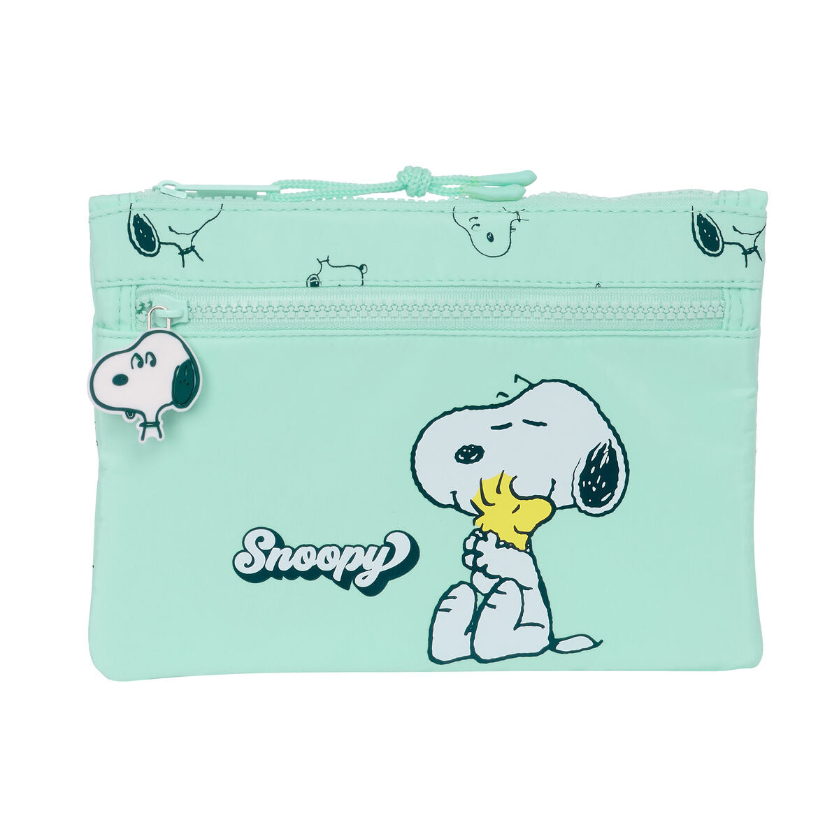 Školské Púzdro Snoopy Groovy Zelená 23 x 16 3 Cm - Púzdra