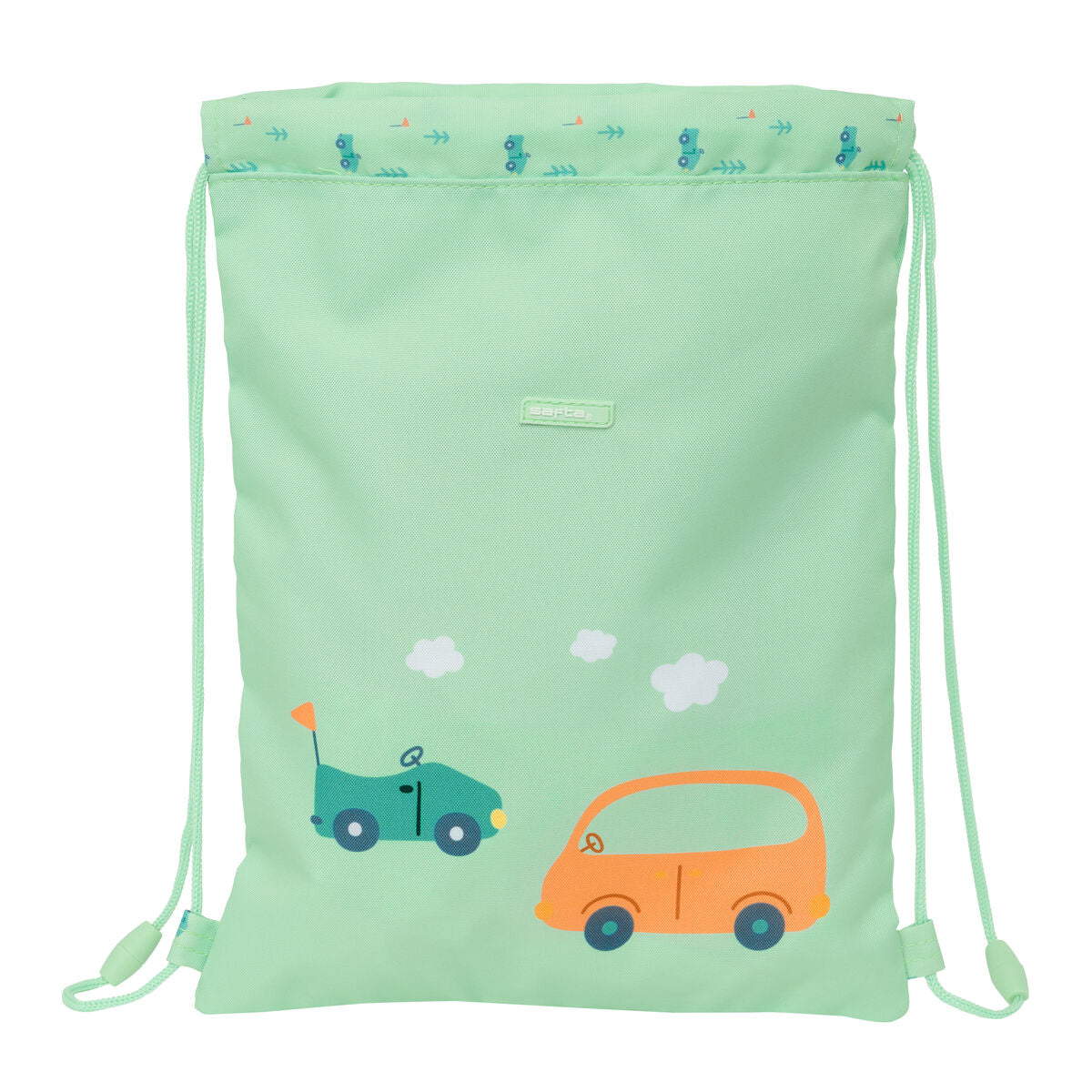 Batoh so šnúrkami Safta Coches Zelená 26 x 34 1 Cm - Kancelária a Kancelárske Potreby školský Vzdelávací Materiál