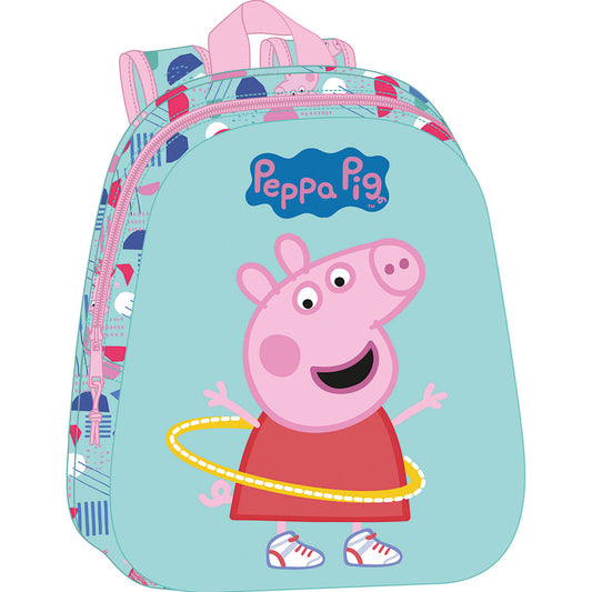 Školský Batoh Peppa Pig Zelená Ružová 27 x 33 10 Cm - Batohy pre Deti