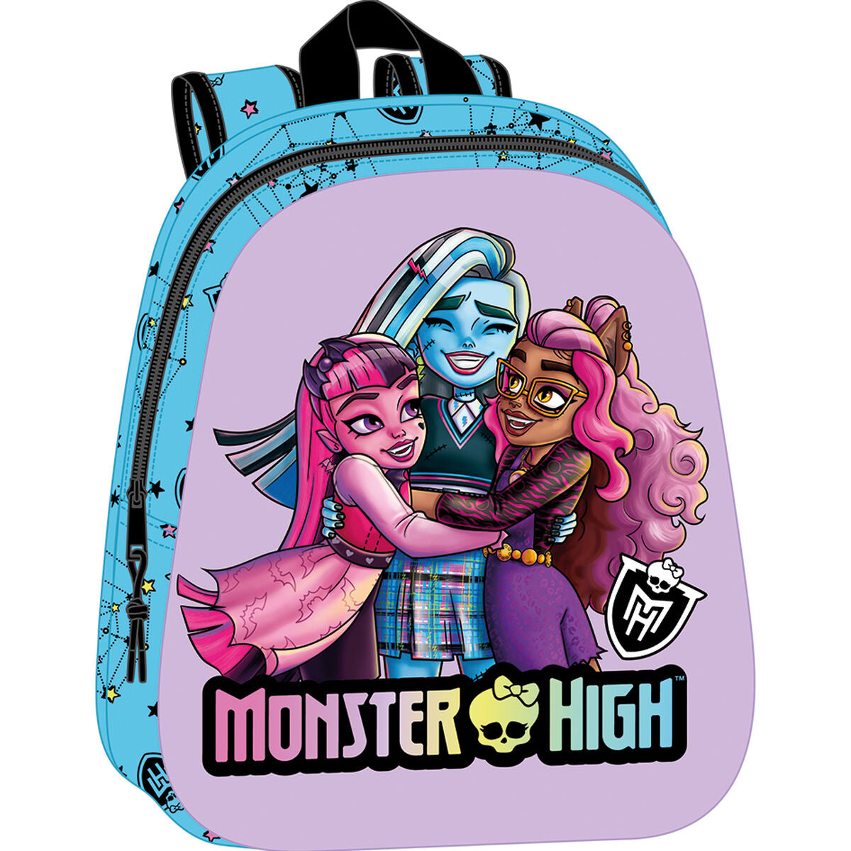 Školský Batoh Monster High Modrá Fialová 27 x 33 10 Cm - Kancelária a Kancelárske Potreby Vzdelávací Materiál