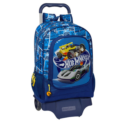 Školská Taška na Kolieskach Hot Wheels Sonny Námornícka Modrá 32 x 42 14 Cm - Kancelária a Kancelárske Potreby