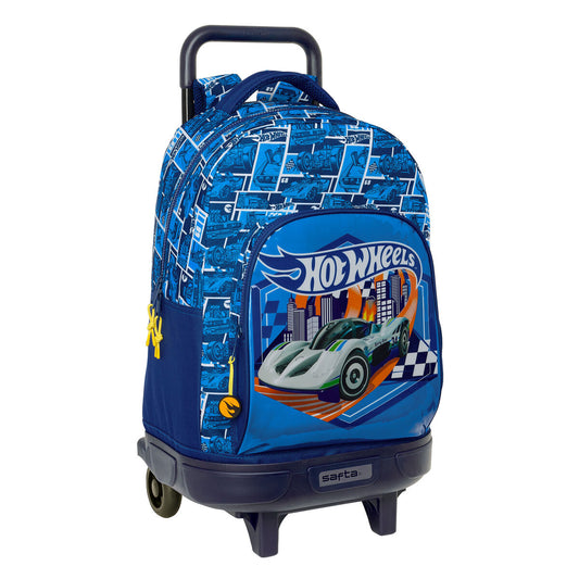 Školská Taška na Kolieskach Hot Wheels Sonny Námornícka Modrá 33 x 45 22 Cm - Kancelária a Kancelárske Potreby