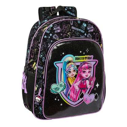 Školský Batoh Monster High čierna 33 x 42 14 Cm - Kancelária a Kancelárske Potreby Vzdelávací Materiál