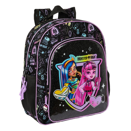 Batoh pre Deti Monster High čierna 32 x 38 12 Cm - Kancelária a Kancelárske Potreby školský Vzdelávací Materiál