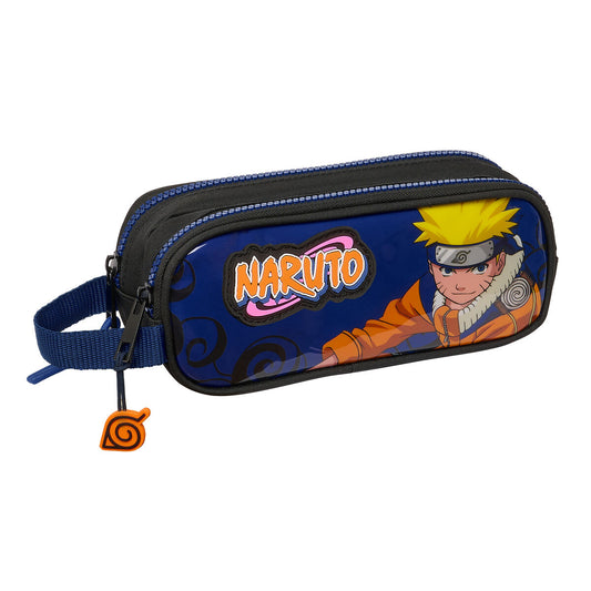 Dvojitý Peračník Naruto Ninja Modrá čierna 21 x 8 6 Cm - Kancelária a Kancelárske Potreby školský Vzdelávací Materiál