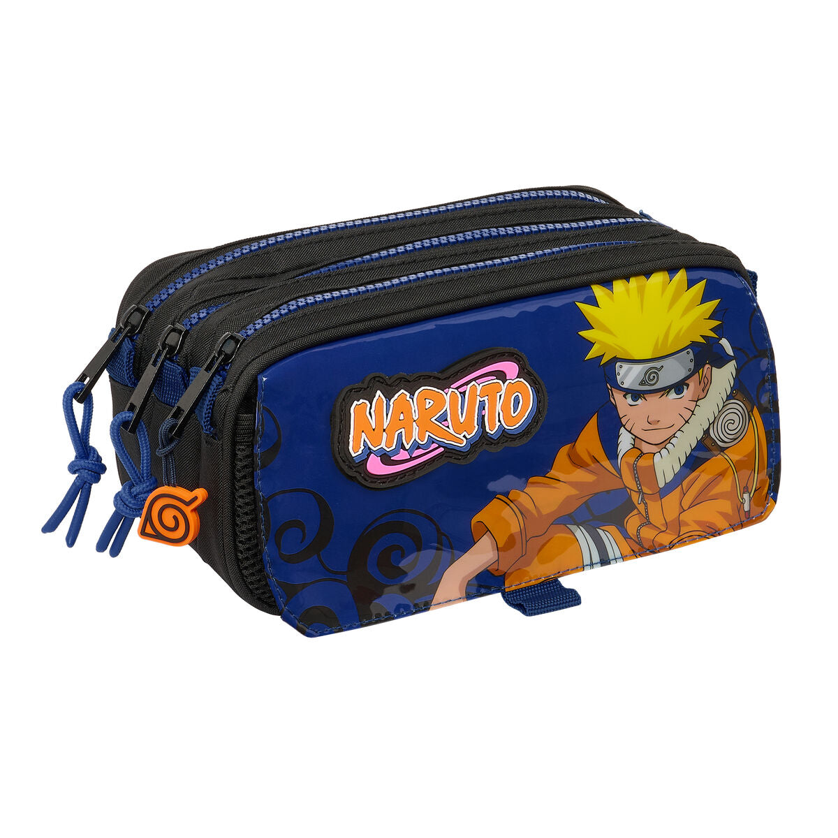 Trojitý Peračník Naruto Ninja Modrá čierna 21,5 x 10 8 Cm - Kancelária a Kancelárske Potreby školský Vzdelávací Materiál