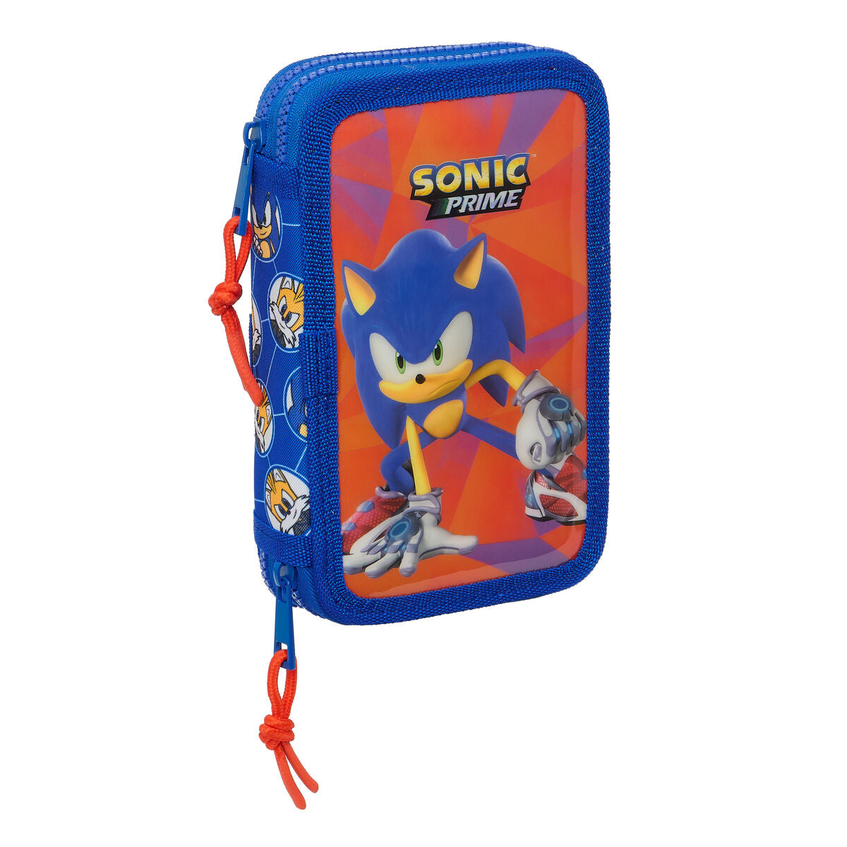 Dvojitý Peračník Plumier Sonic Prime Modrá 12.5 x 19.5 4 Cm 28 Kusy - Peračníky s Vybavením