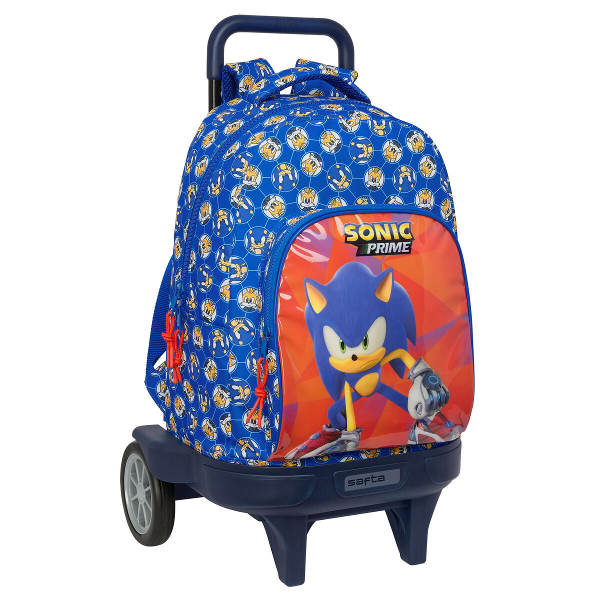 Školská Taška na Kolieskach Sonic Prime Modrá 33 x 45 22 Cm - Kancelária a Kancelárske Potreby školský