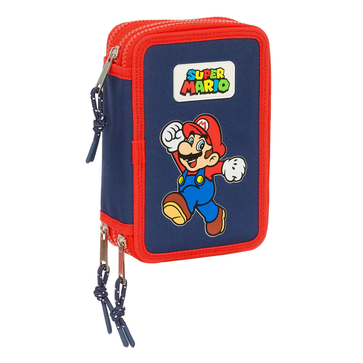 Trojitý Peračník Super Mario World Námornícka Modrá 12,5 x 19,5 5,5 Cm 36 Kusy - Kancelária a Kancelárske