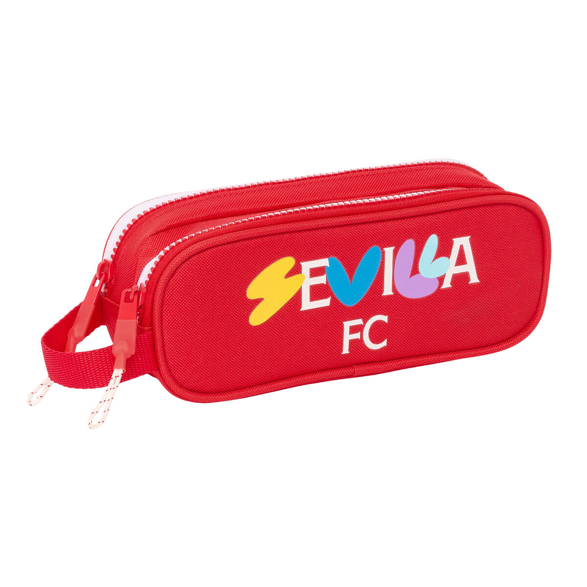 Dvojitý Peračník Sevilla Fútbol Club červená 21 x 8 6 Cm - Kancelária a Kancelárske Potreby školský Vzdelávací Materiál