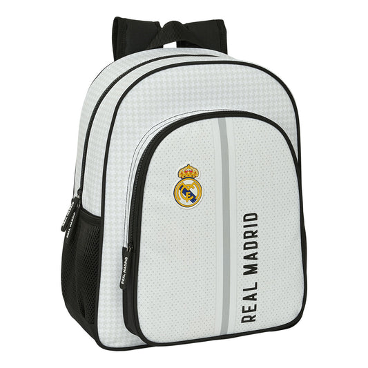 Školský Batoh Real Madrid C.f. 24/25 Biela Sivá 32 x 38 12 Cm - školské Batohy