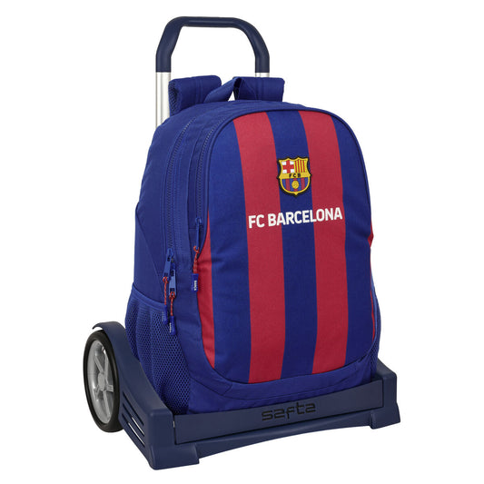 Školská Taška na Kolieskach F.c. Barcelona 24/25 Hnedočervená Námornícka Modrá 32 x 44 16 Cm - Kancelária