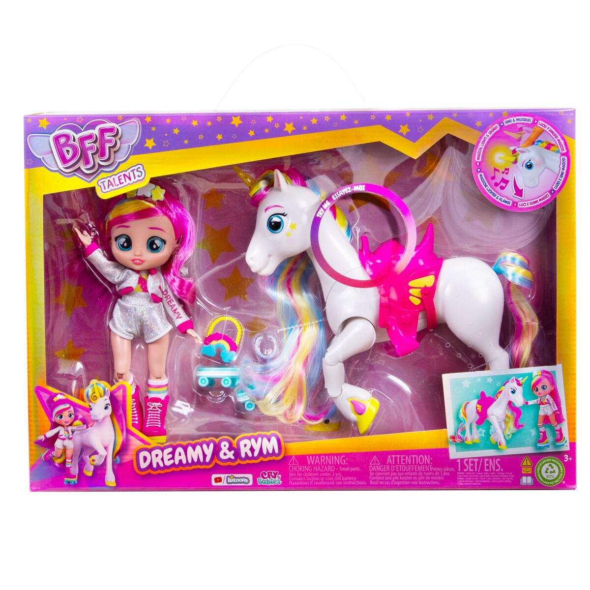 Bábika Imc Toys Dreamy & Rym Jednorožec 23,7 x 21,7 11 Cm - Hračky a Hry Bábiky Doplnky