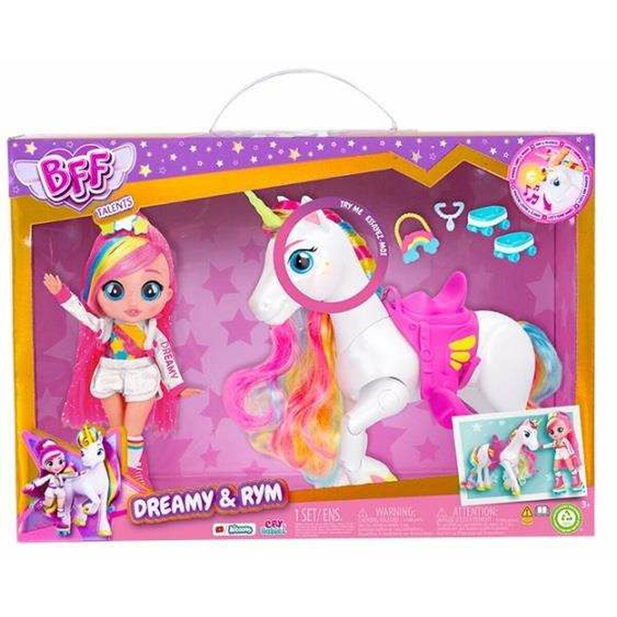 Bábika Imc Toys Dreamy & Rym Jednorožec 23,7 x 21,7 11 Cm - Hračky a Hry Bábiky Doplnky