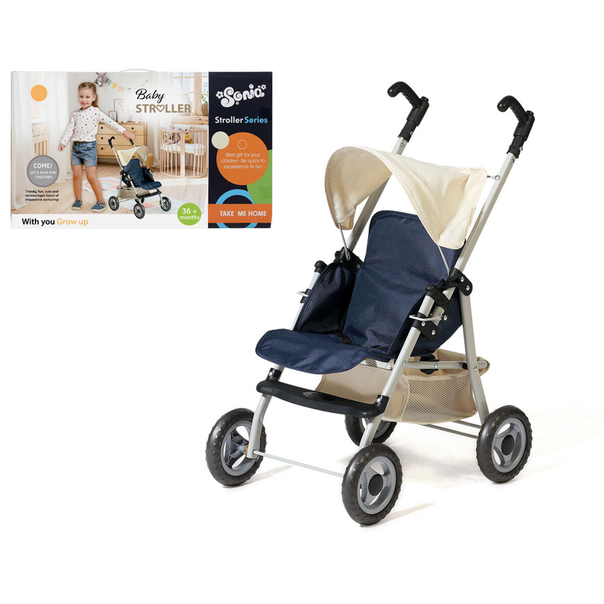 Kočík pre Bábiky Stroller Series 50 x 30 Cm - Hračky a Hry Bábiky Doplnky - Bb