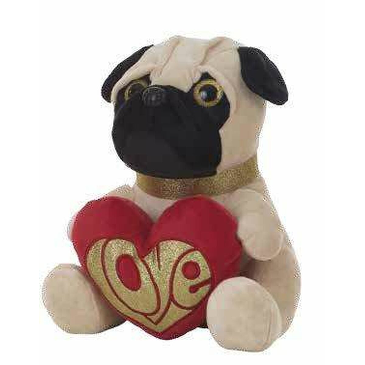 Plyšák Pug 26 Cm - Hračky a Hry Plyšové Hračky - Bigbuy Kids