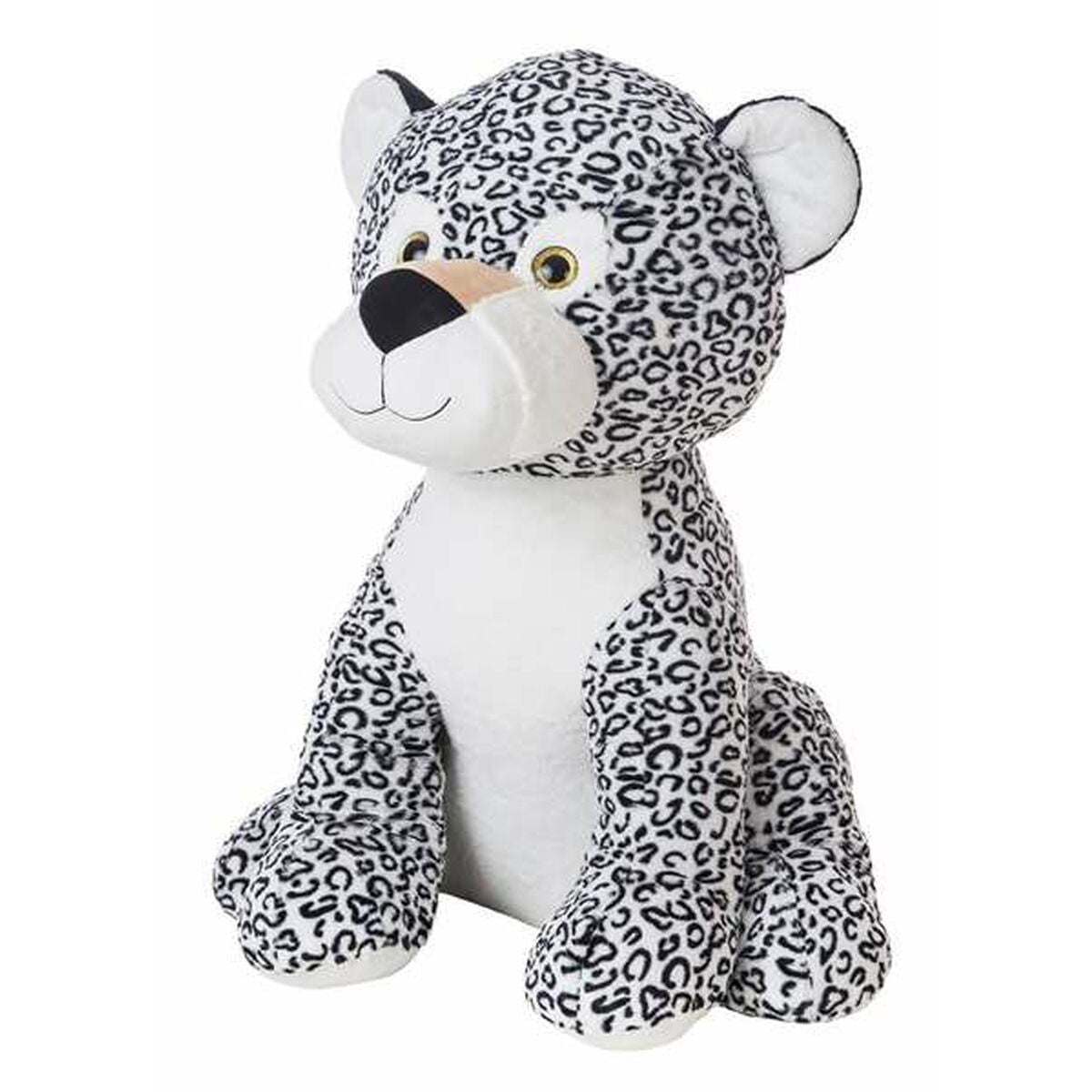 Plyšák Jeni Leopard Sivá 80 Cm - Hračky a Hry Plyšové Hračky - Bigbuy Kids