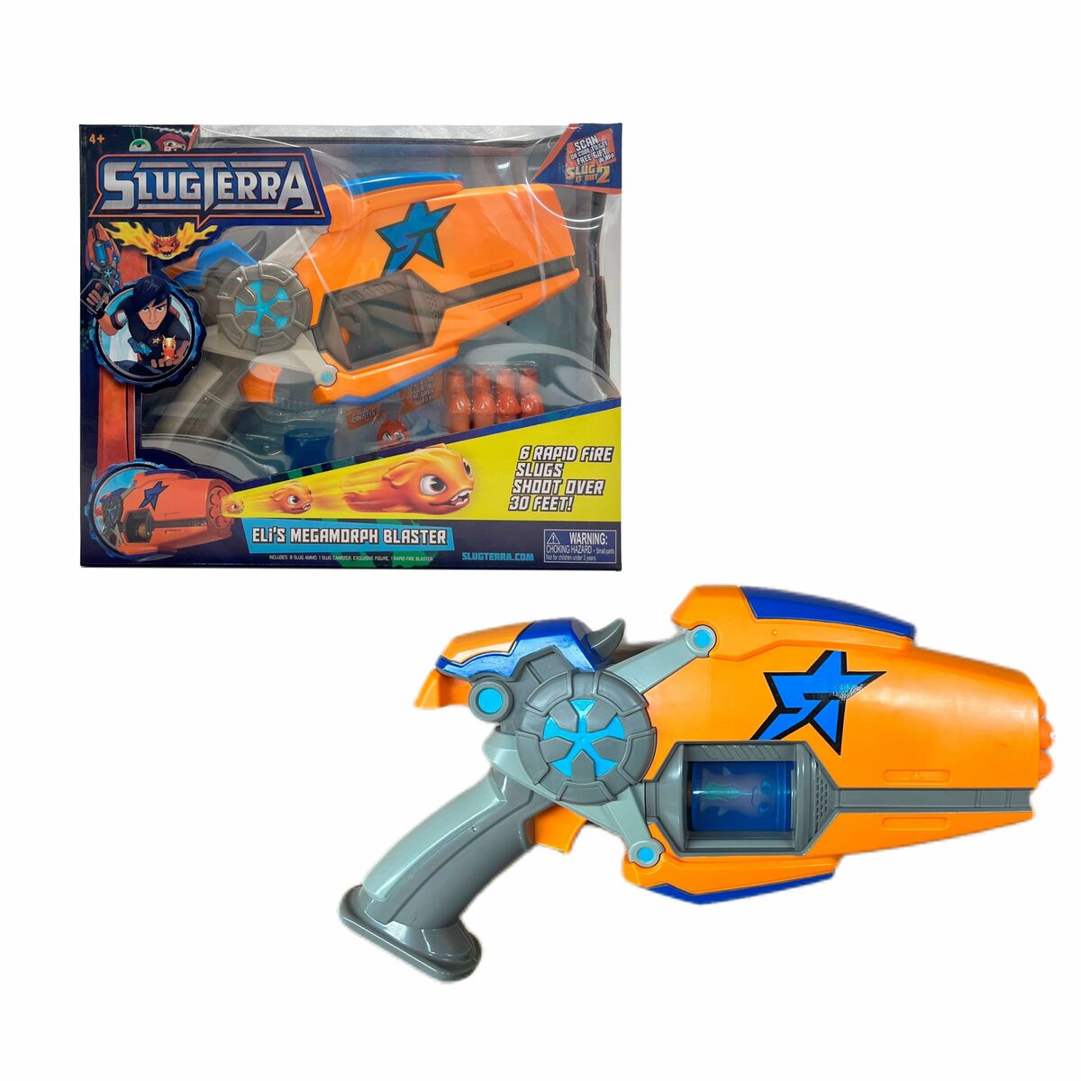 Pištoľ na Penovými Nábojmi Bizak Slugterra Eli’s Megamorph Blaster Oranžová - Hračky a Hry Kostýmy Príslušenstvo