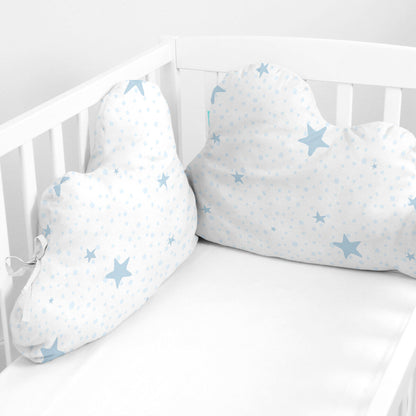 Ochrana Detskej Postieľky Happyfriday Basic Kids Little Star Modrá 60 x 40 Cm - Dieťa Spálňa