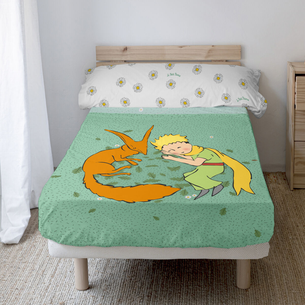 Prešívané Obliečky Bez Výplne Happyfriday Le Petit Prince Printemps Viacfarebná 105 Cm Posteľ 2 Kusy - Dieťa Spálňa